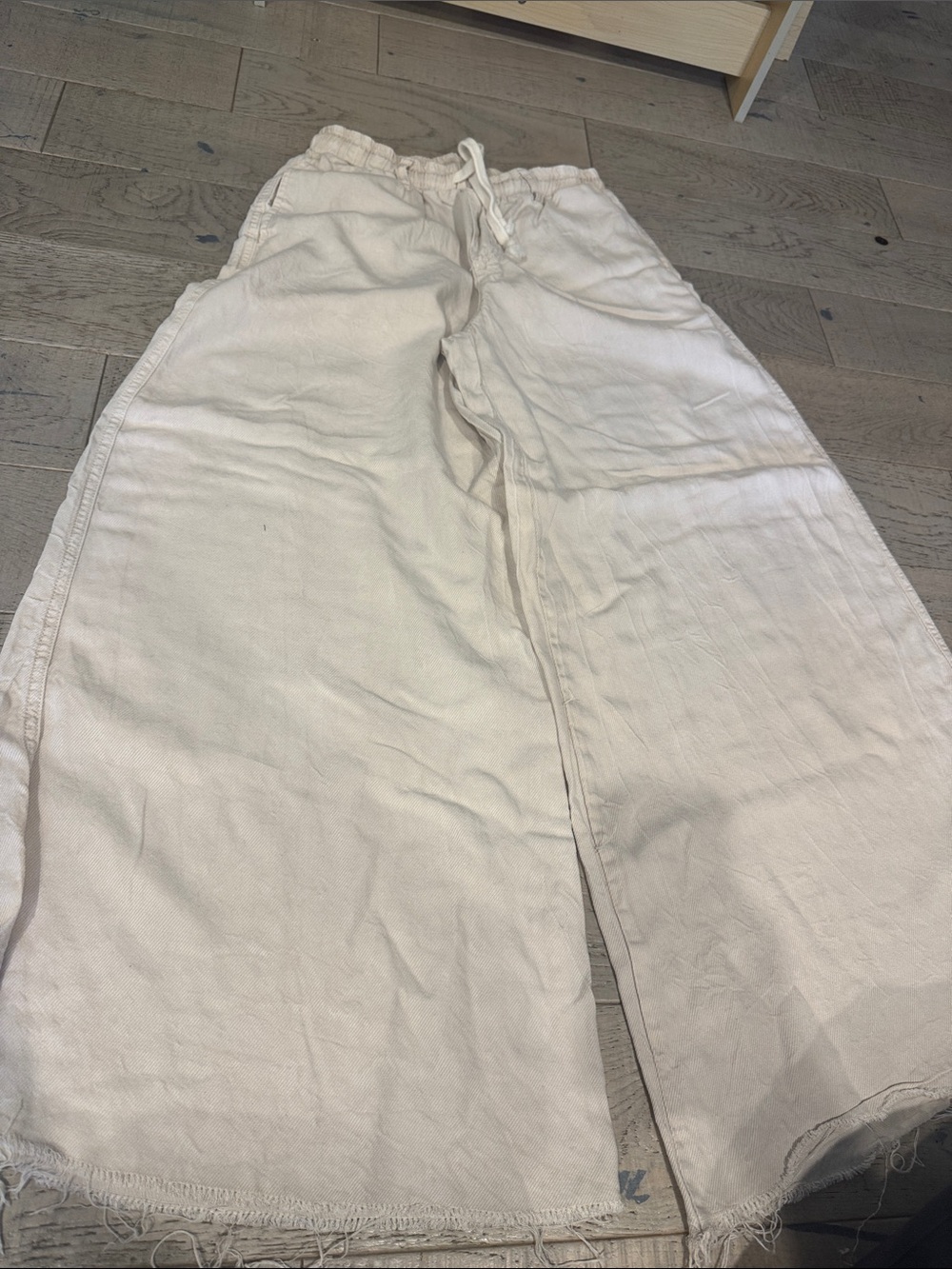 Vintage Havana Soft Cream Elastic Waist Pants